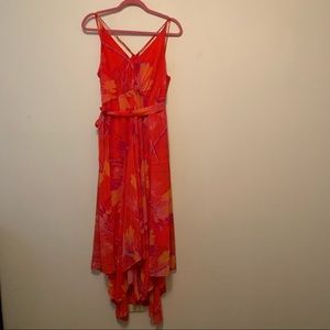 Gorgeous Red Halston strap dress Size 10 evening dress